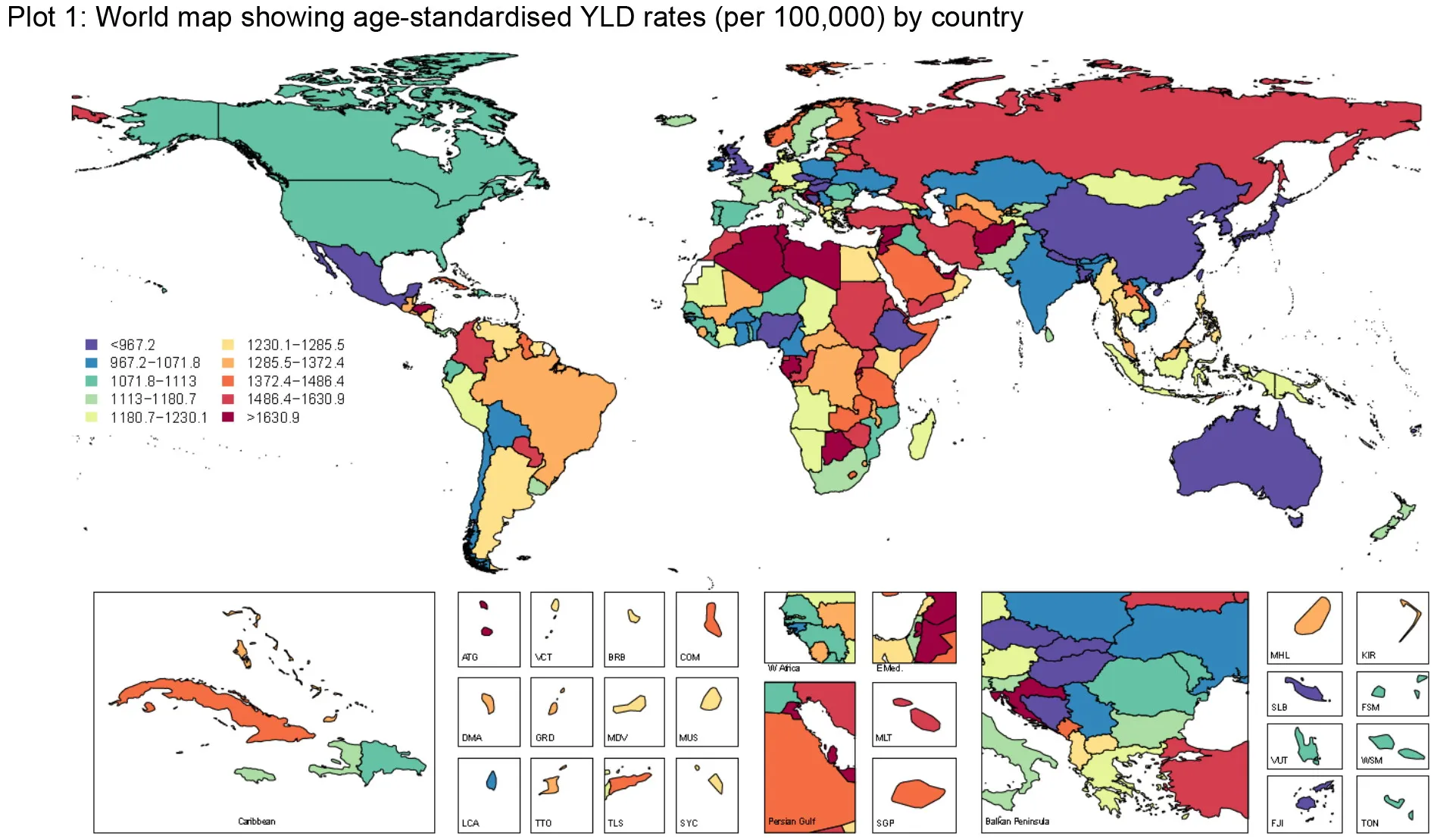 Which Countries Have the Highest Rates of Mental Disorders?